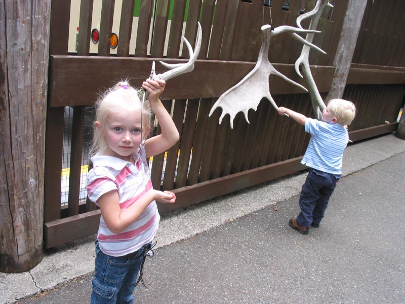 Kids with antlers