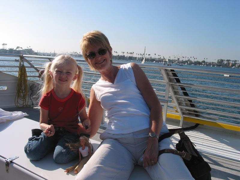 We took a ride on a big catamaran