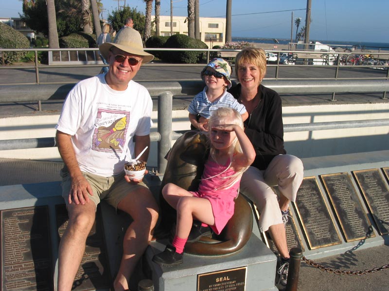 The traditional picture with the seal on the pier