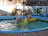 The kids loved swimming in the hot tub