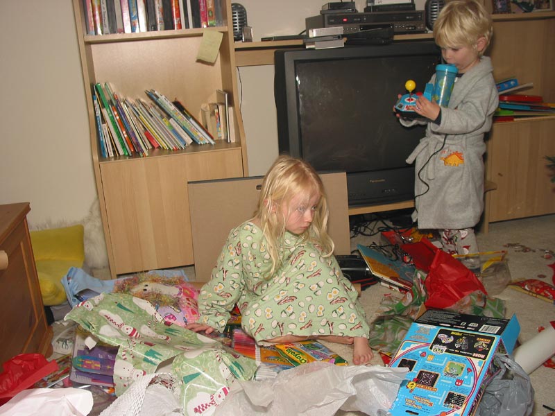 Ahh, the beautiful mess of Christmas presents