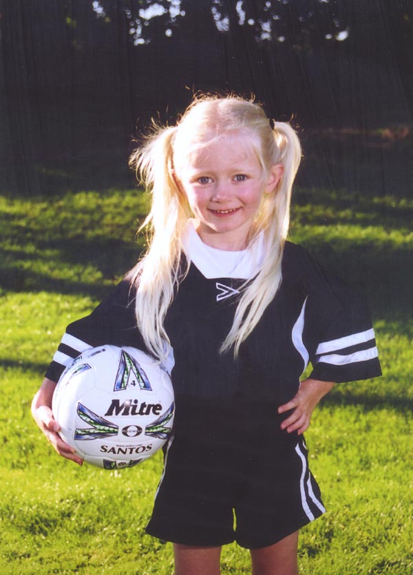 Her first soccer photo